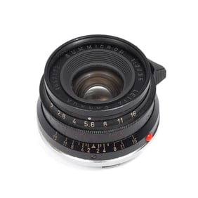 Leica Summicron Lens 35mm f2 V1 Black w/ Red Scale