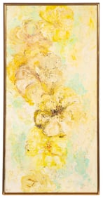 Expressionist Floral Painting, Signed Serena.