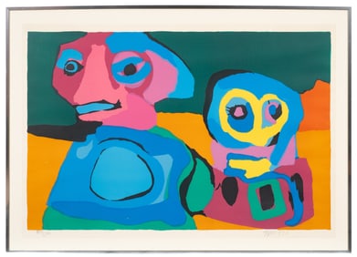 Looking into the Infinite, Karel Appel Lithograph.