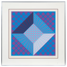 Pictor, Opto Screenprint by Victor Vasarely