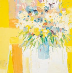 Impasto Still Life Painting by Italo Botti.