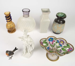 Lot of Art Glass, Pottery & More - Capodimonte.
