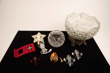 Lot of Mostly Christmas Items- Waterford, Lenox.