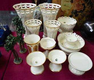 Lot: Lenox Vases, Bowls, and Footed Stands.