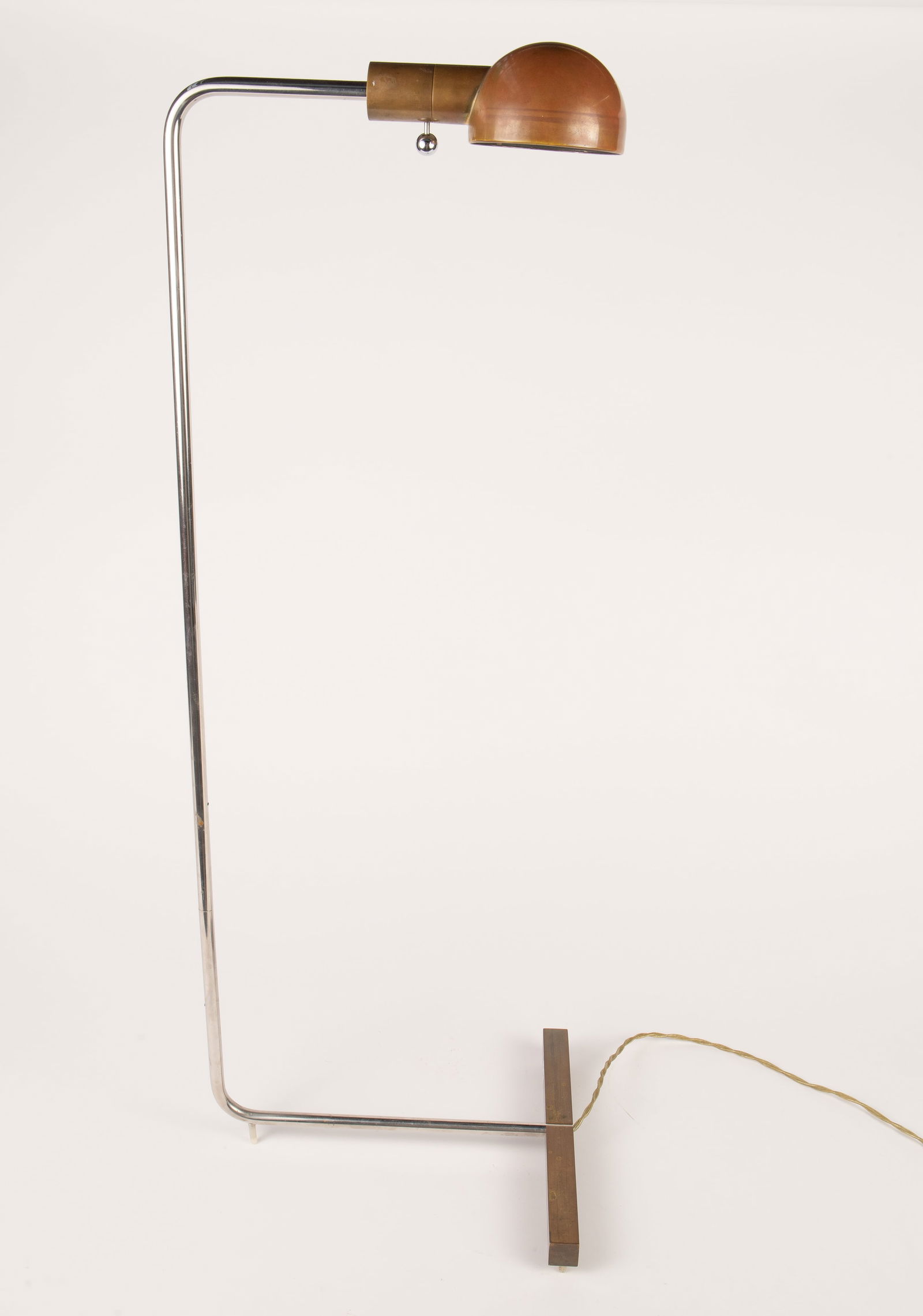 Cedric Hartman Style Swiveling Table Lamp.: This vintage lamp appears to be unsigned. It strongly resembles similar pieces by Cedric Hartman. There are some signs of tarnish, but overall, it looks to be in good condition. It measures 13" x 11"