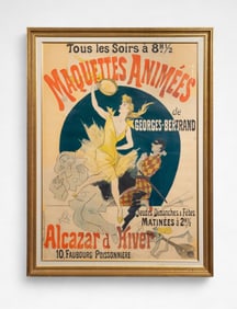 Original Maquettes Animees Poster, Jules Cheret.