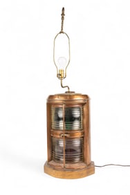 Nautical Dual Masthead Light, Converted to Lamp.