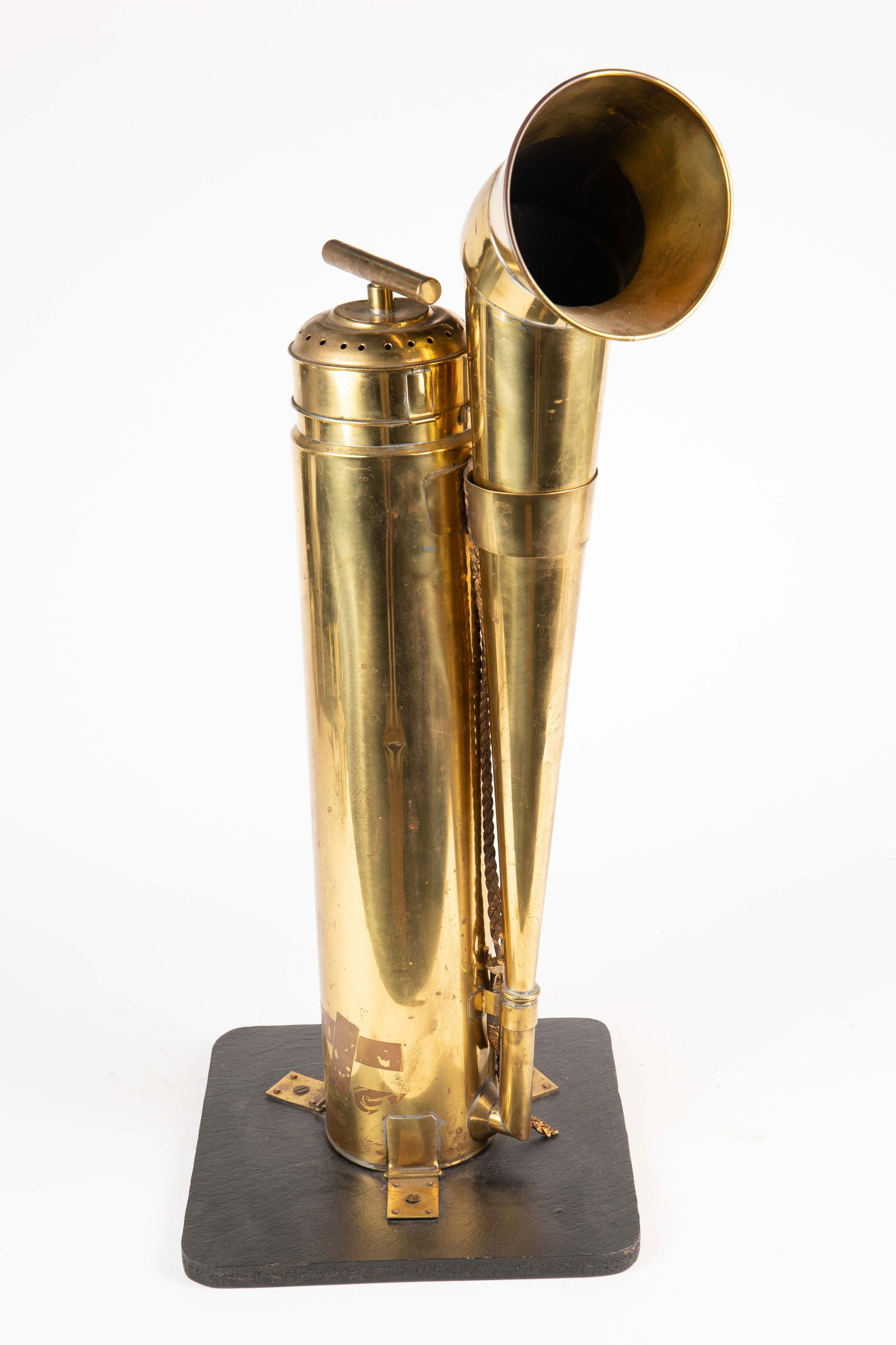 Antique Brass Nautical Foghorn. (1 of 7)