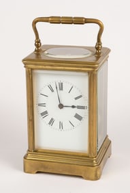 Antique Brass Carriage Clock.