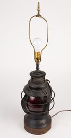 Armspear Railroad Lantern, Converted to a Lamp.