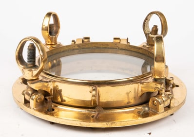 Heavy Brass Ship Porthole Window.