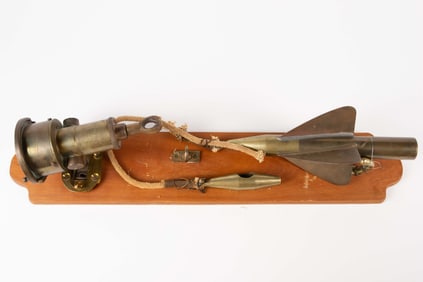Lot: Antique Ship Log Rotator & Meter.