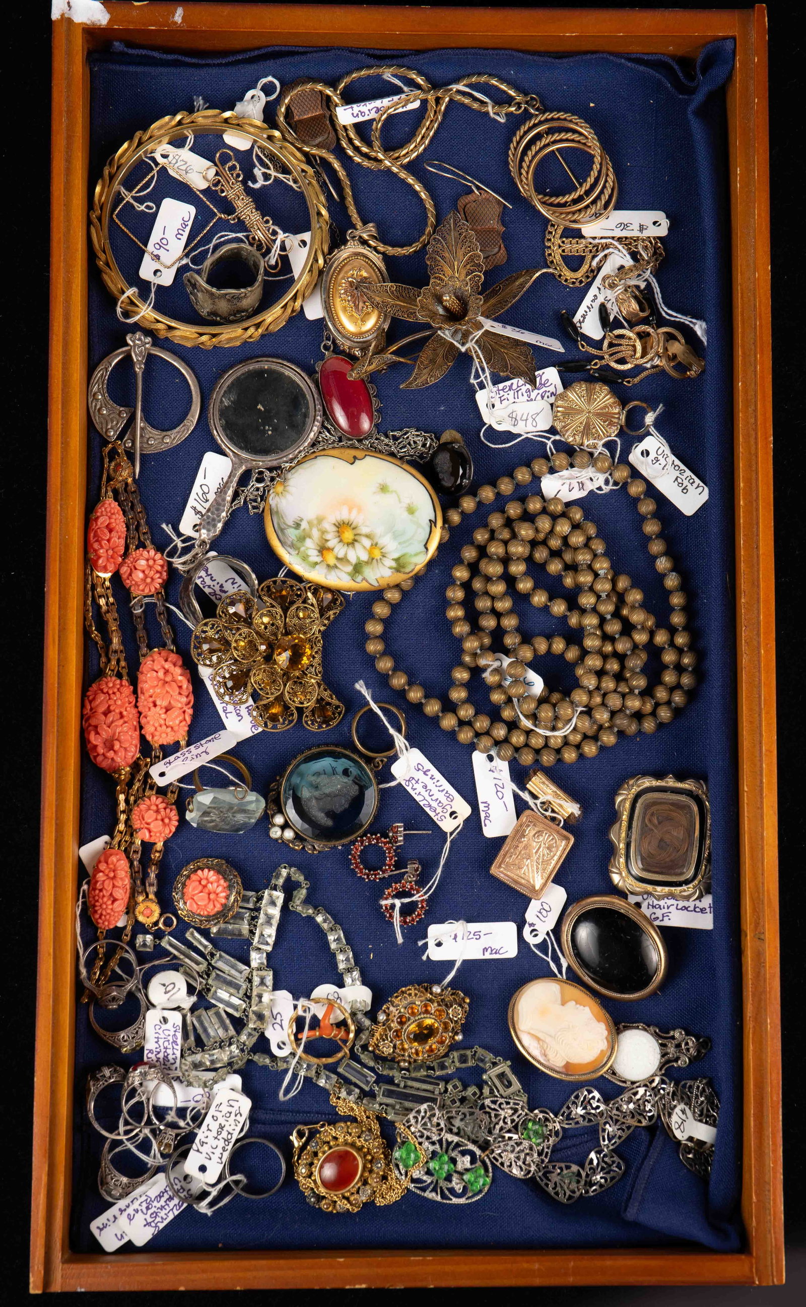 Lot of Mostly Victorian Jewelry - Mourning, Hair. (1 of 8)