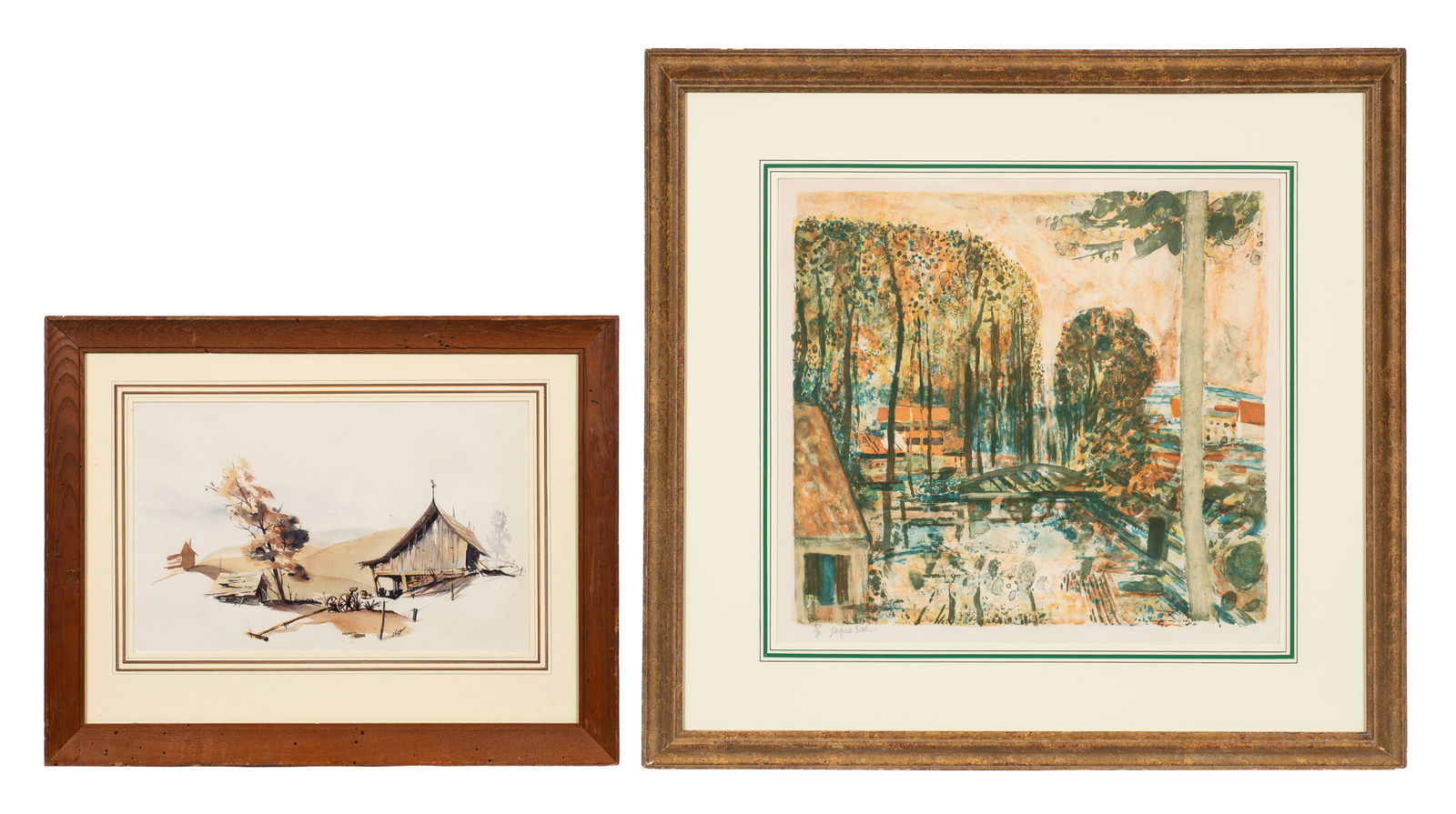 Jacques Petit, etc. - Lithograph and Watercolor. (1 of 12)