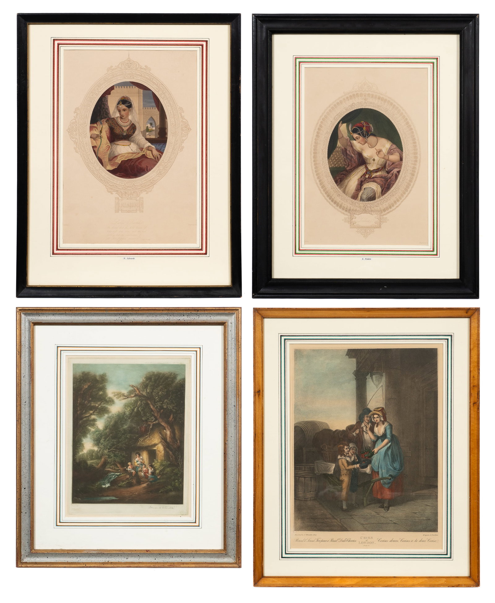 Four Piece Lot of Intaglio Prints - Wardle, Cardon (1 of 20)