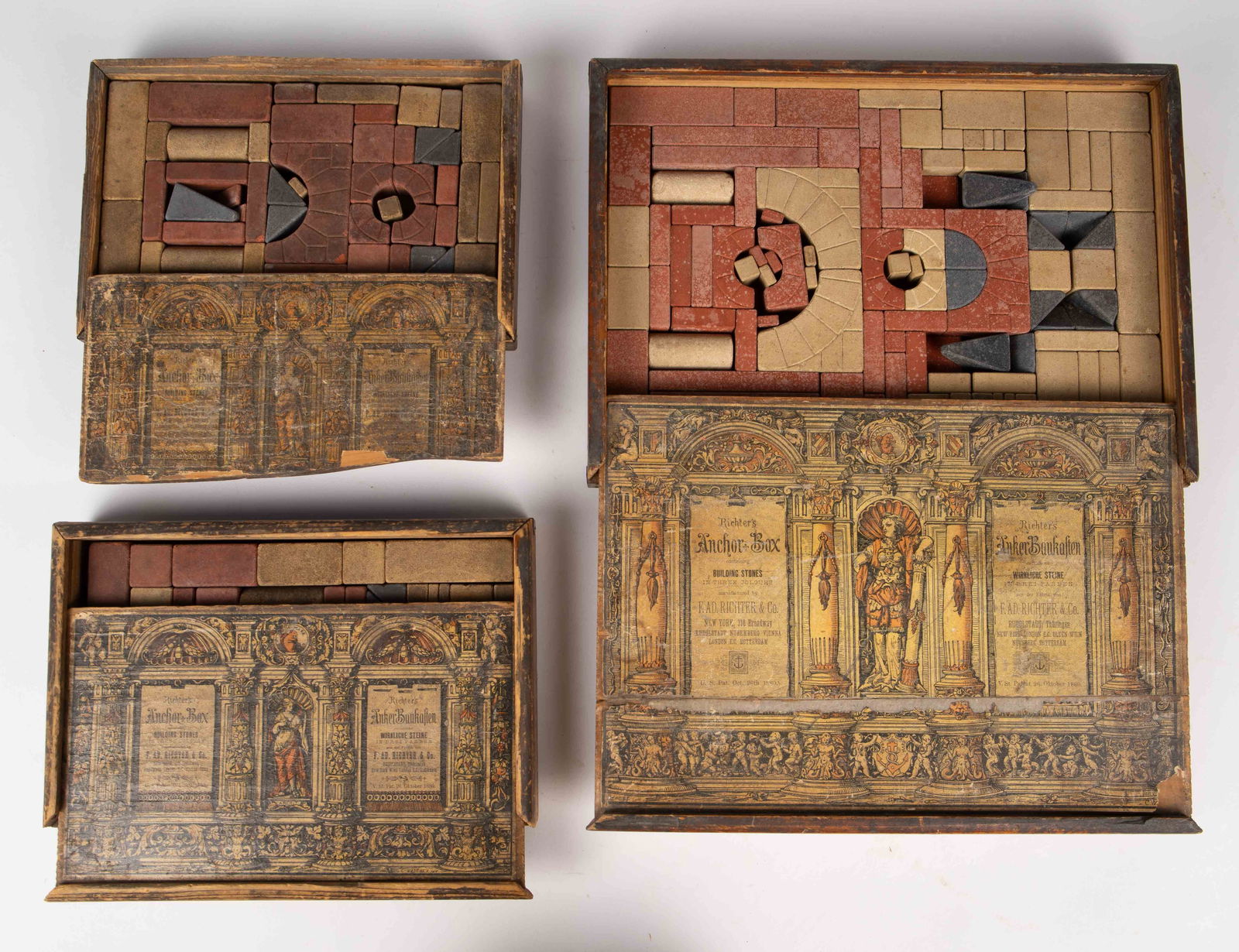 Lot of 3 Richter's Anchor Box Building Block Sets. (1 of 14)