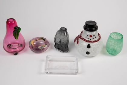 Lot of Assorted Art Glass, inc. Christmas.