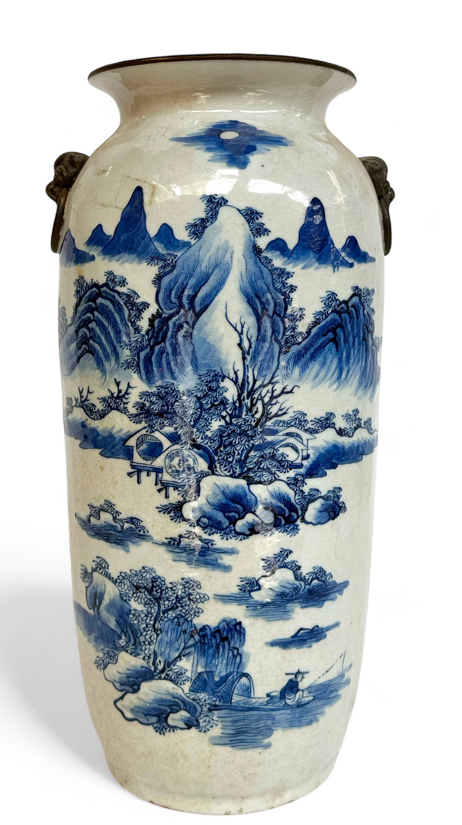 Large Early 20th Century Chinese Porcelain Vase. (1 of 6)
