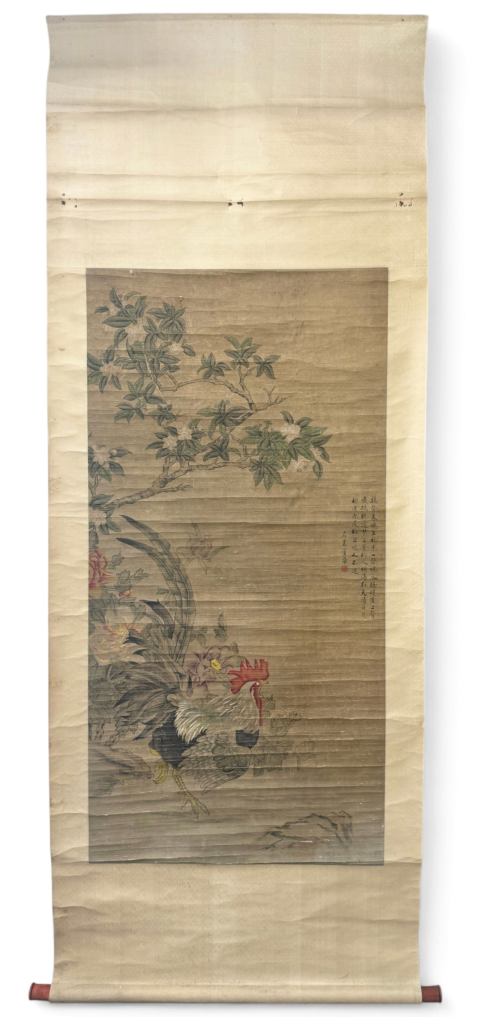 Artist Signed Ink on Paper Chinese Scroll Painting (1 of 5)