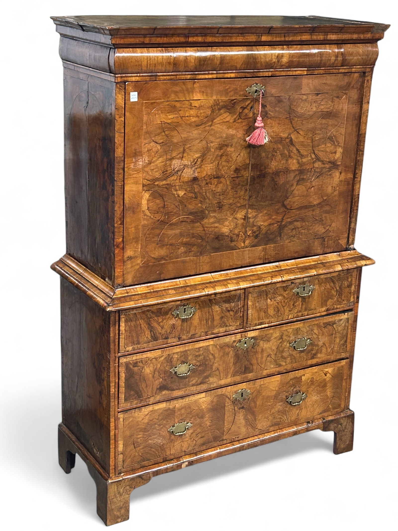 Antique Georgian Secretary Desk. (1 of 16)