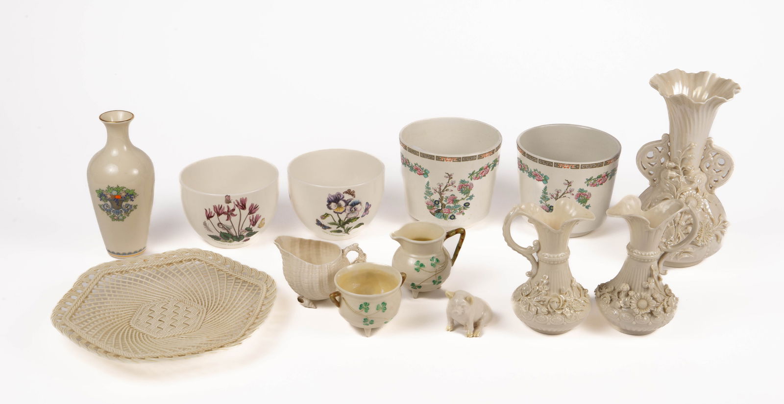 Lot of Porcelain Items - Enoch Wedgwood, Belleek. (1 of 12)