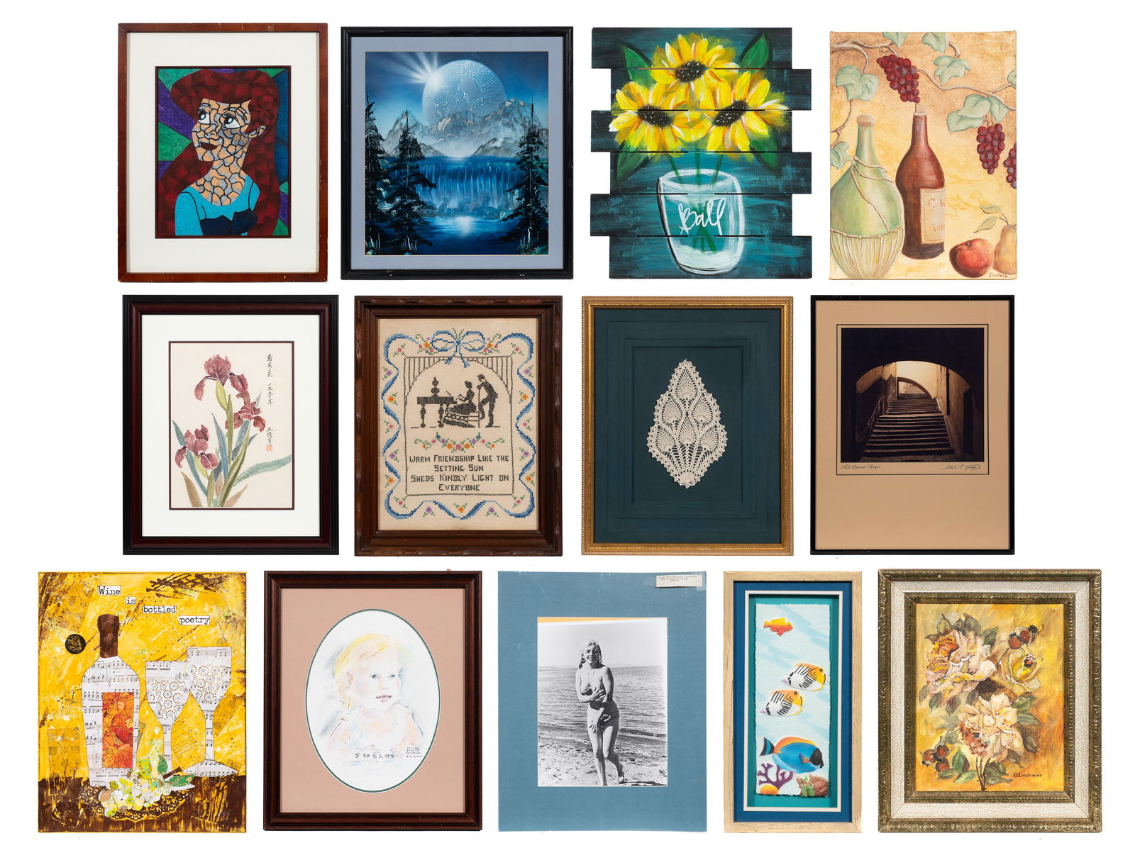 Thirteen Piece Miscellaneous Lot of Artwork & Photos. (1 of 14)