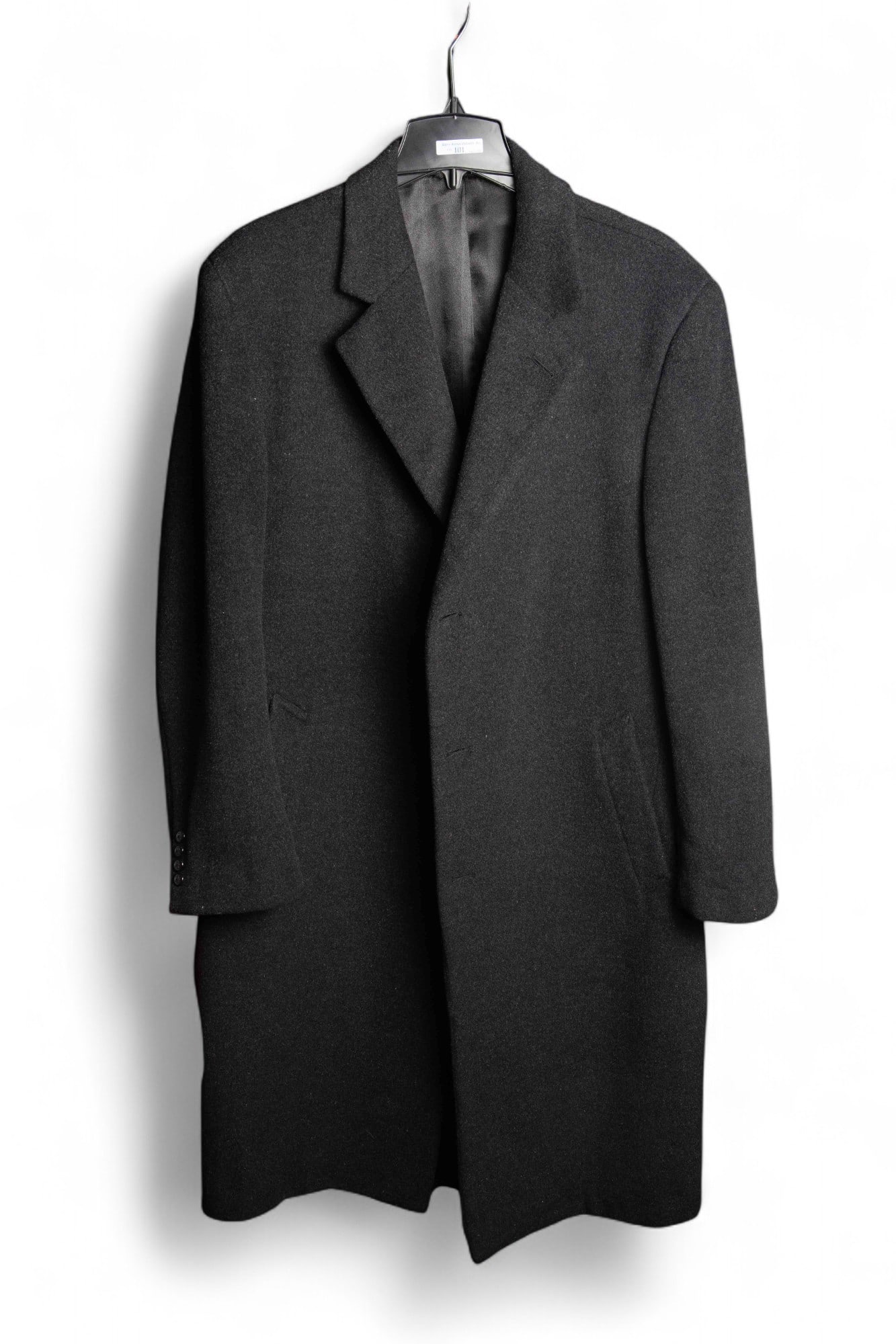Nautica Men's Dark Gray Wool Coat w/ Silk Lining. (1 of 7)