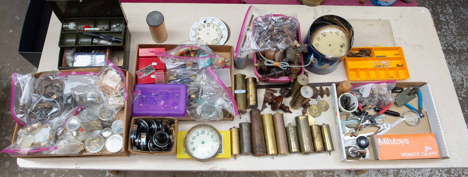 Large Lot of Clock Parts, Tools, & More. (1 of 11)