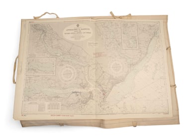 Kelvin Hughes London Navigation Chart Set, 1968.