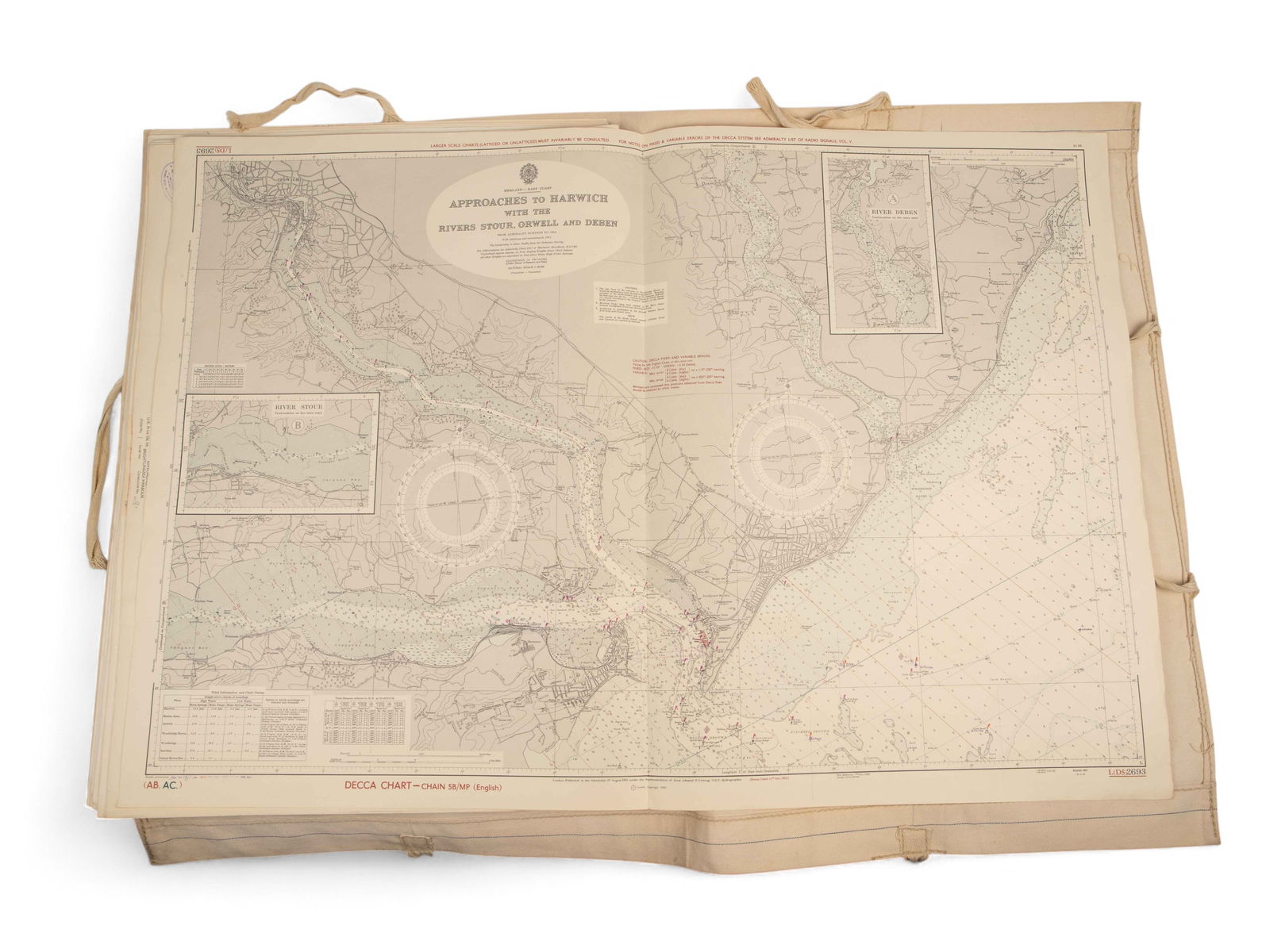 Kelvin Hughes London Navigation Chart Set, 1968.