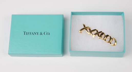 Tiffany & Co. Paloma Picasso Gold Tone Brooch, 925