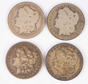 Lot of Rare Date Morgan Silver Dollars.