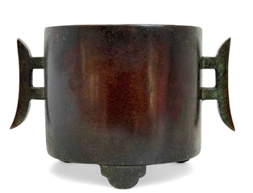 Chinese Qing Dynasty Bronze Censer.