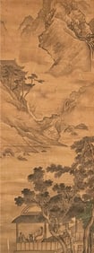 Zhiding Yu Chinese Ink & Color Painting on Silk.