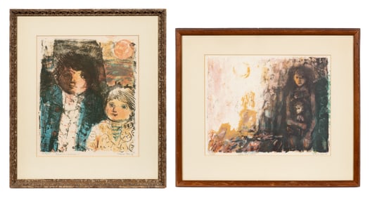 Lot of Two Color Lithographs by Eleanor Coen.