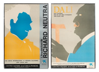 Lot of Two Exhibition Posters - Dali & Neutra.
