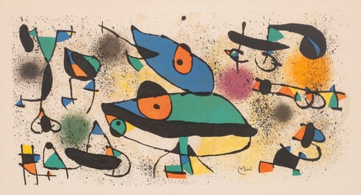 Sculpture II, Lithograph After Joan Miro.