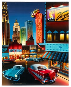 Giclee of Vintage Uptown New York, David Chapple.
