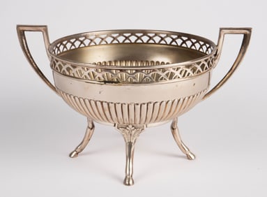 Gebruder Friedlaender 800 Silver Bowl w/ Hoof Feet