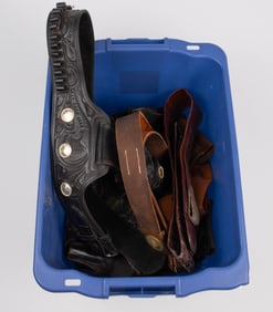 Lot of Leather Belts & Holsters - Civil War, etc.