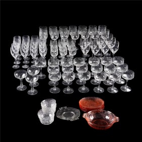 Set of Orrefors Prelude Stemware & Etched Stemware