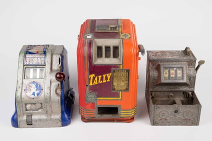 Lot of 3 Vintage Trade Stimulator Coin Op Machines