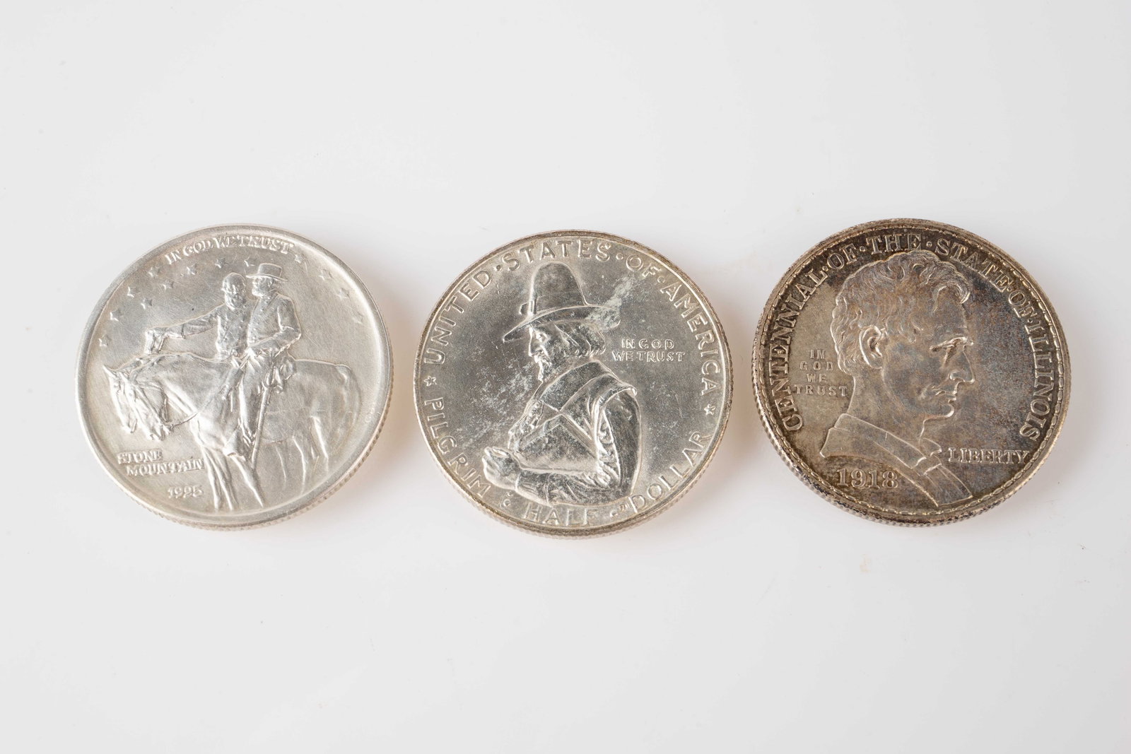 3 Commemorative Halves - 1918, 1920, 1925. (1 of 2)