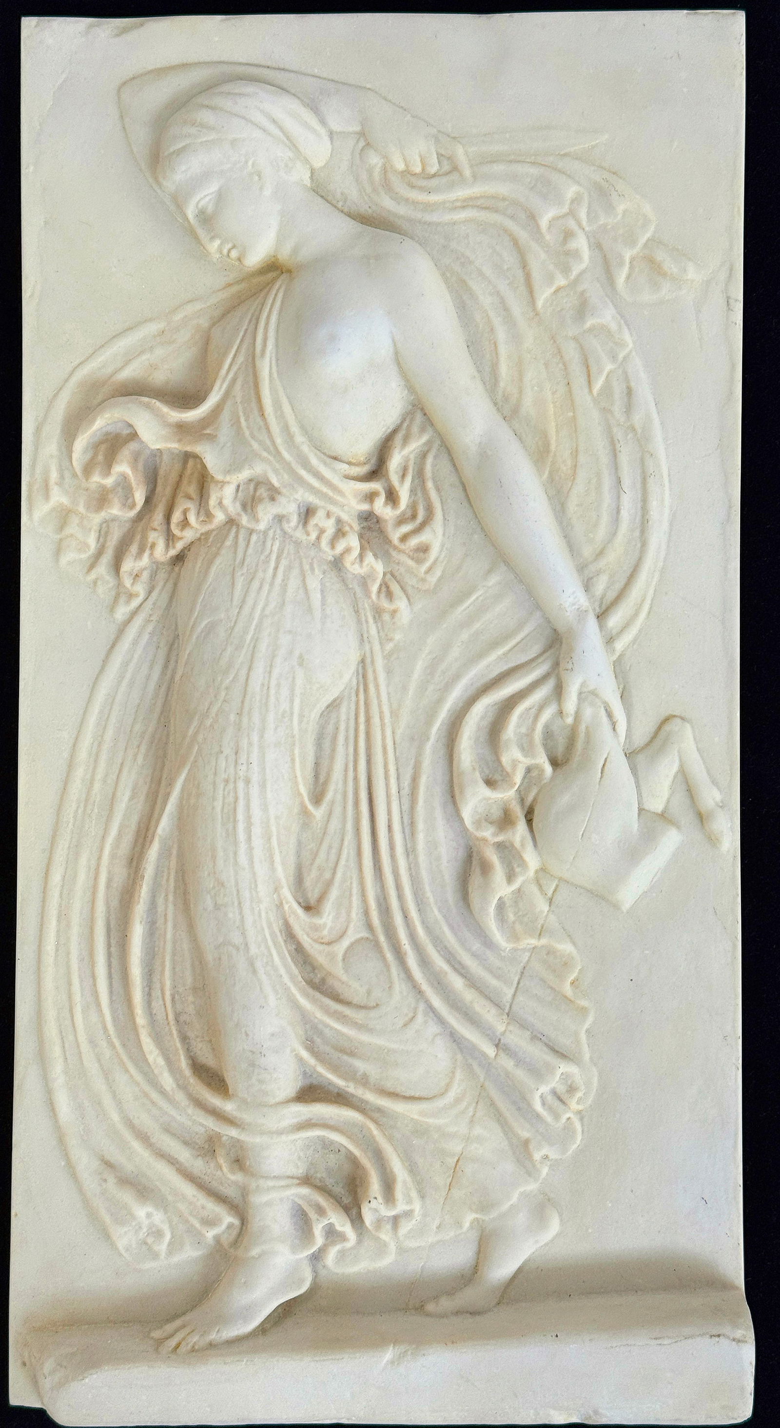 Roman Replica of Dancing Woman Wall Plaque. (1 of 3)
