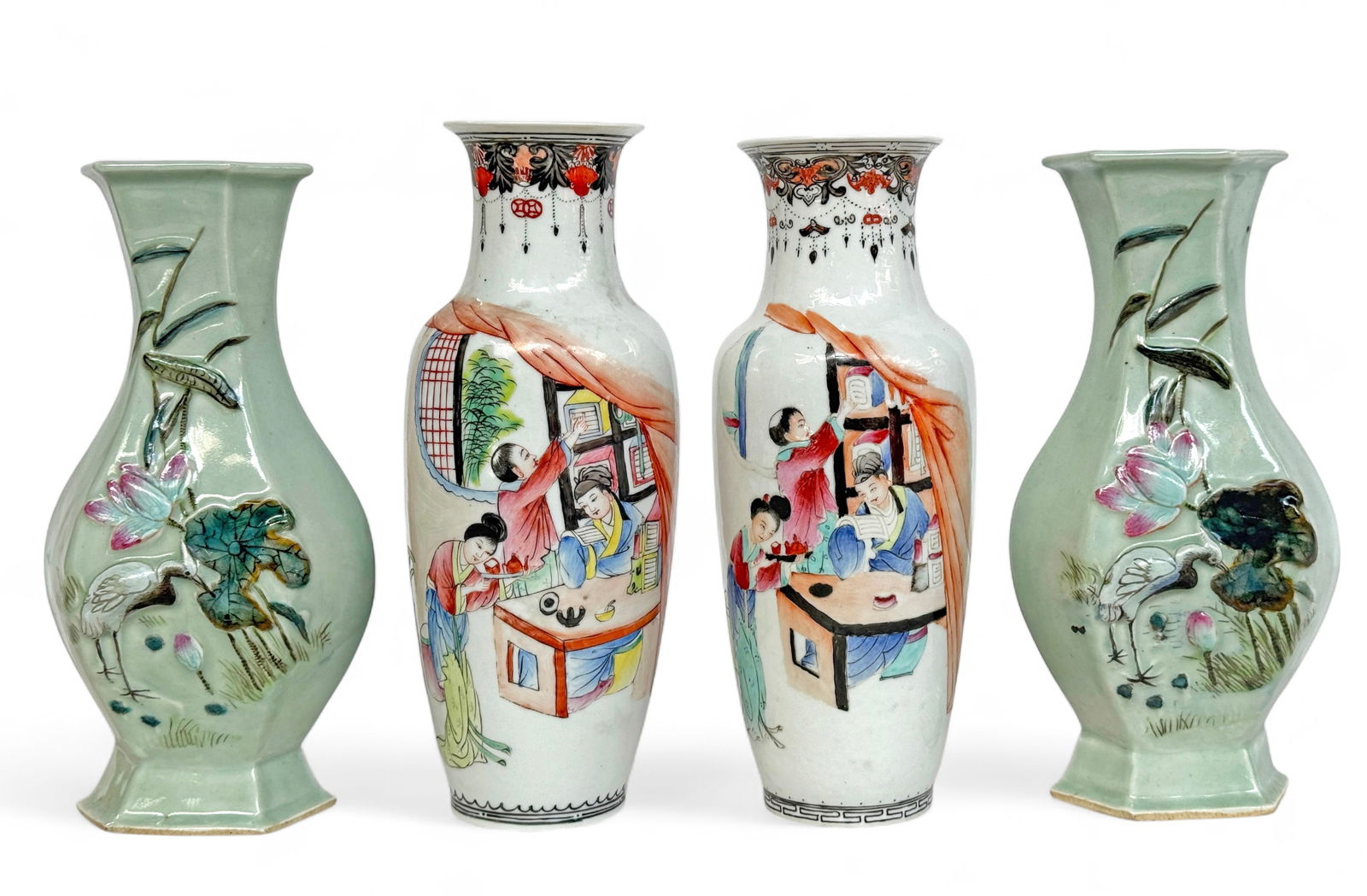 Two Pair of Old Chinese Porcelain Vases. (1 of 5)