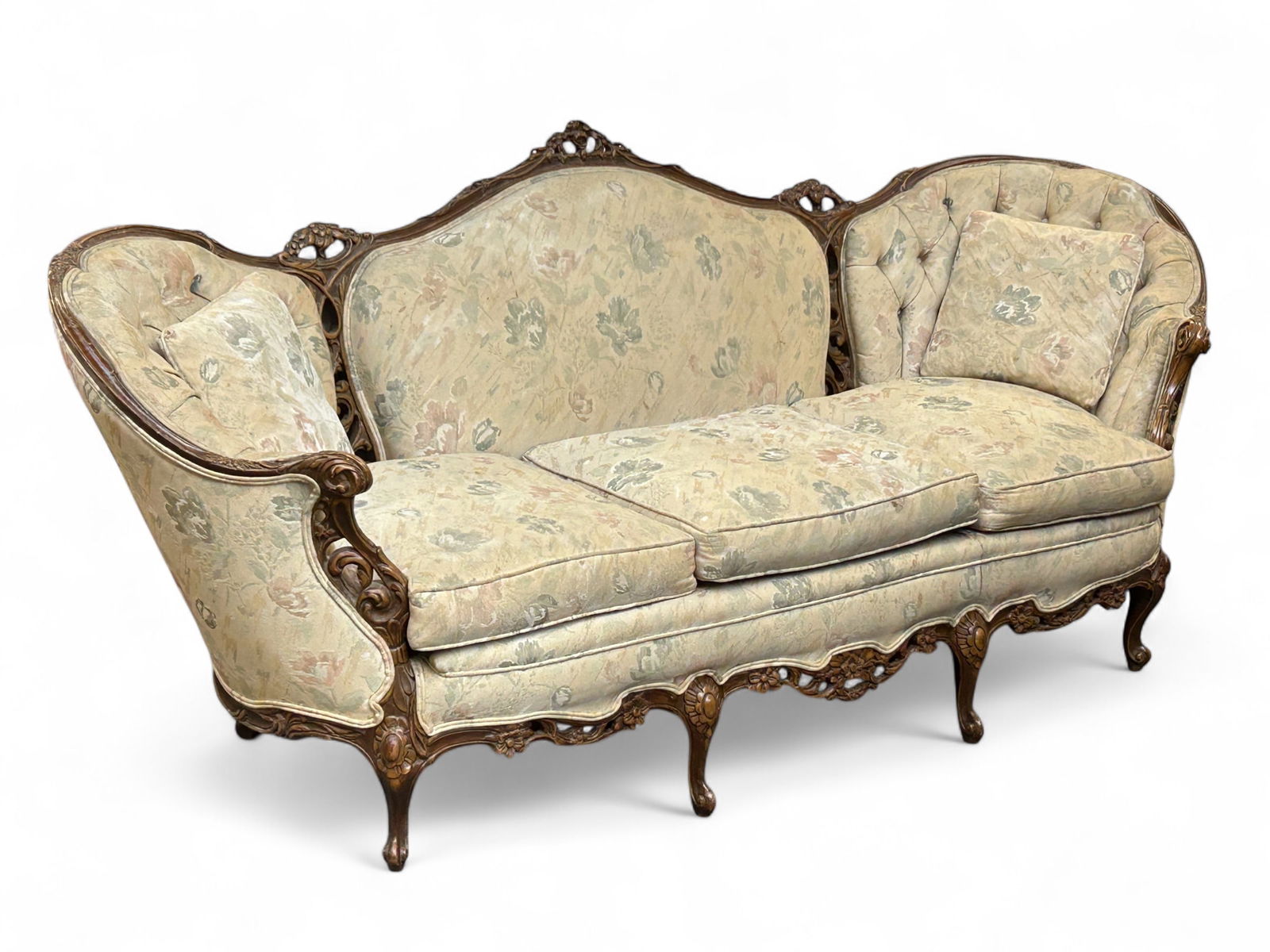 French Carved Sofa. (1 of 9)