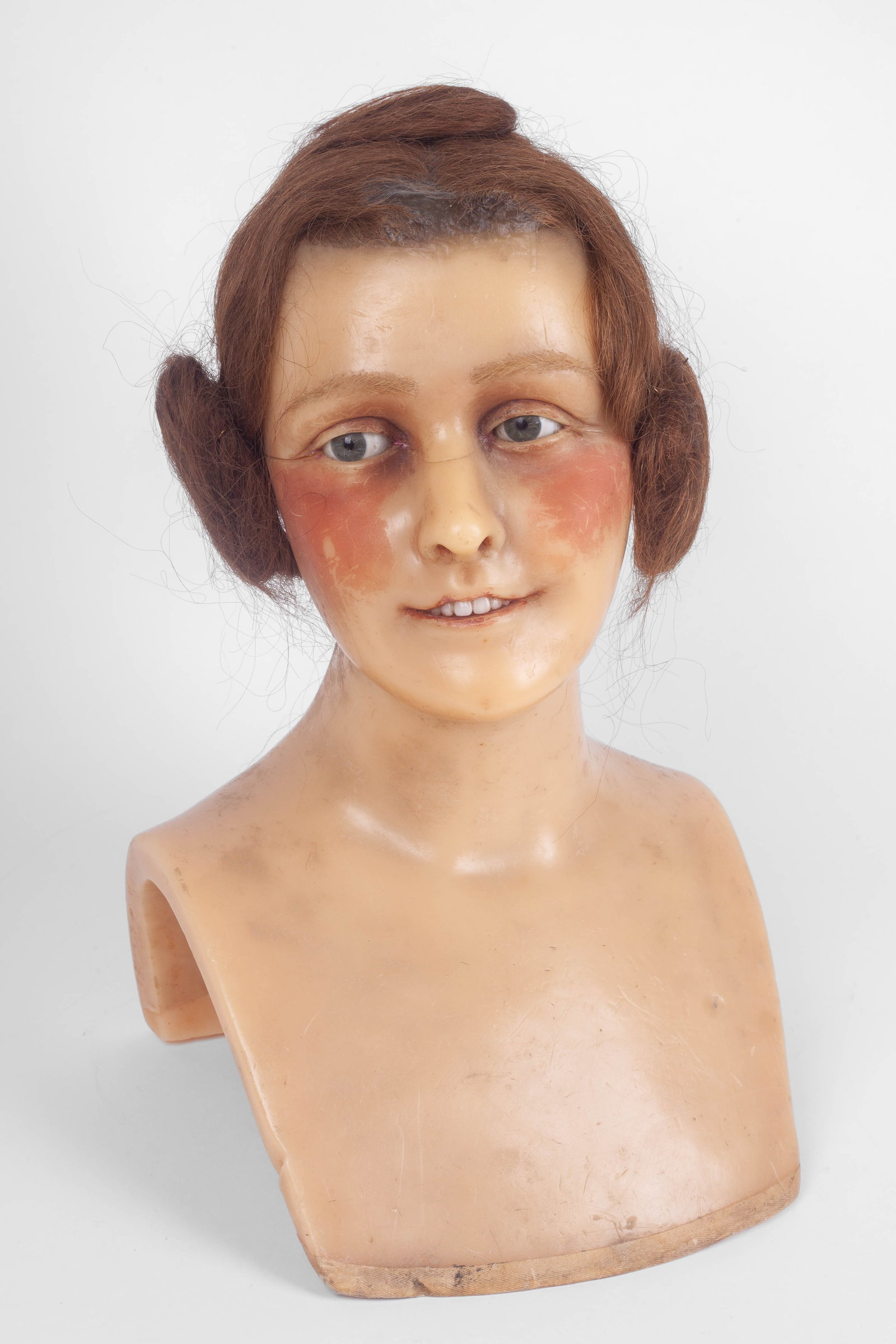 16" Vintage Wax Bust of Woman, Pierre Imans ? (1 of 11)