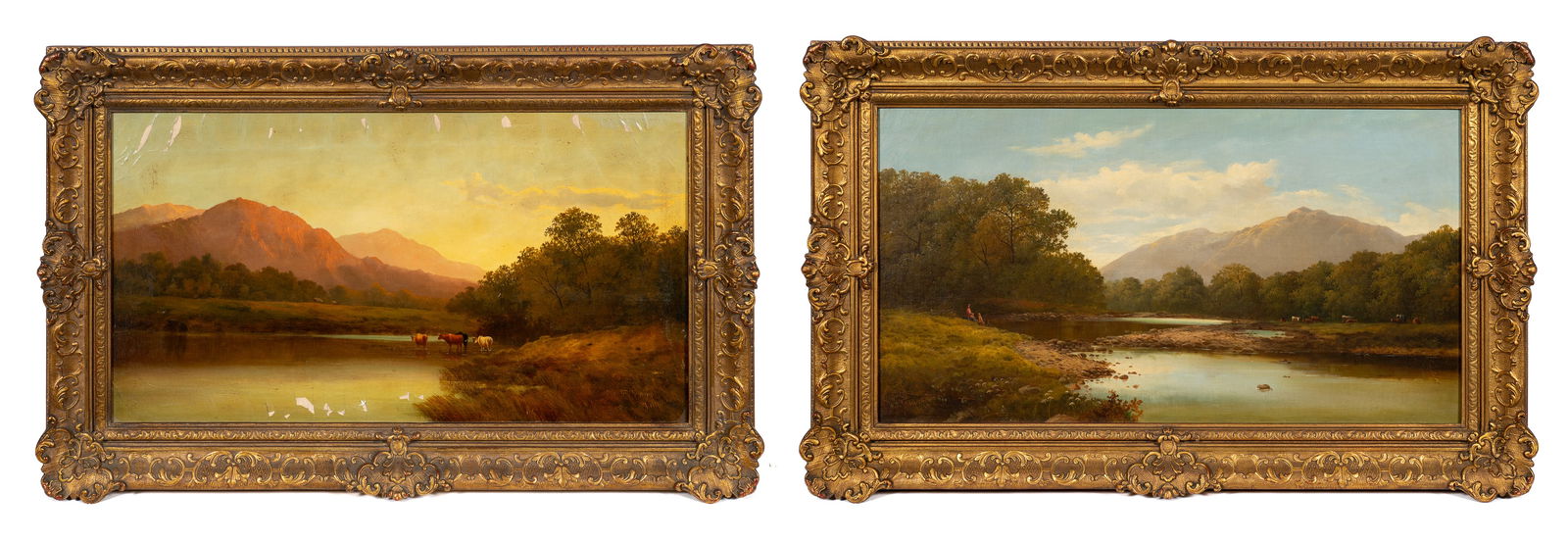 Pair of Landscape Paintings, Francis Muschamp. (1 of 12)