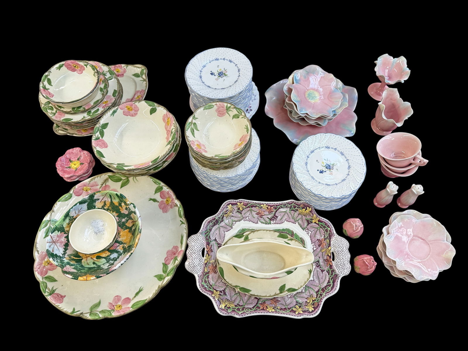 Lot of China w/ Flower Motif, including Franciscan (1 of 11)