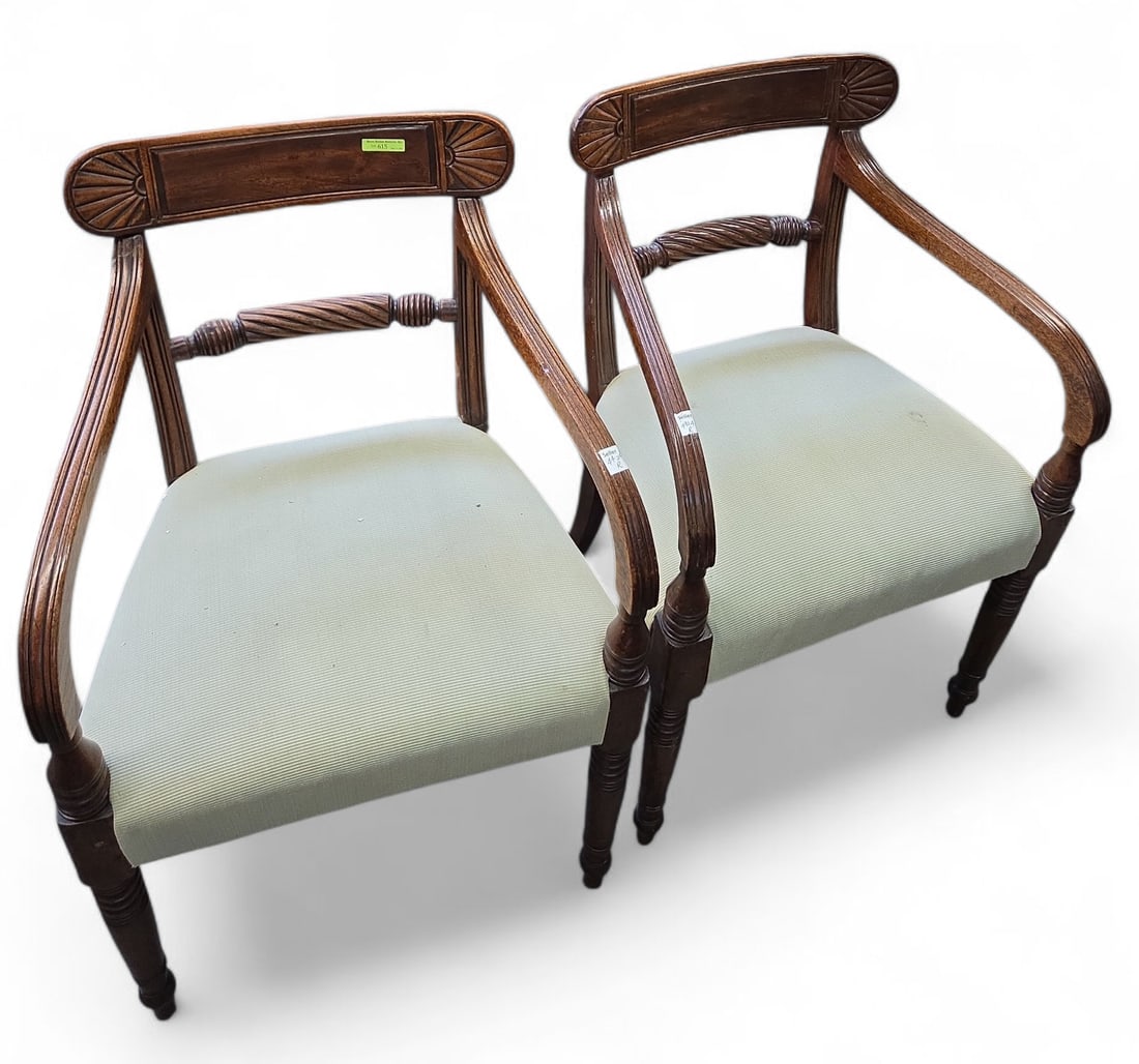 Pair of Regency Style Armchairs. (1 of 3)